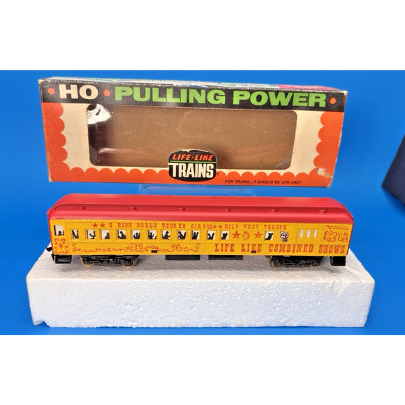 Vintage Life-Like Trains Passenger Circus Car HO Electric, T585, Original Box - Picture 9 of 16